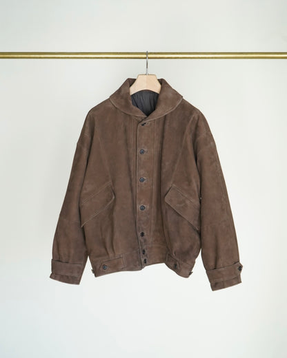 SILKY GRAIN SUEDE BLOUSON