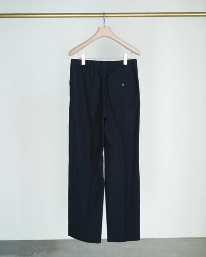 WOOL COTTON LINEN OX DRAWSTRING PANTS