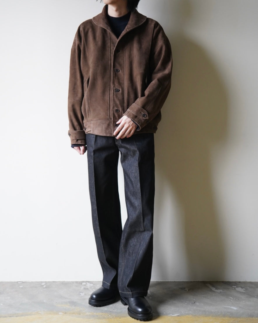SILKY GRAIN SUEDE BLOUSON