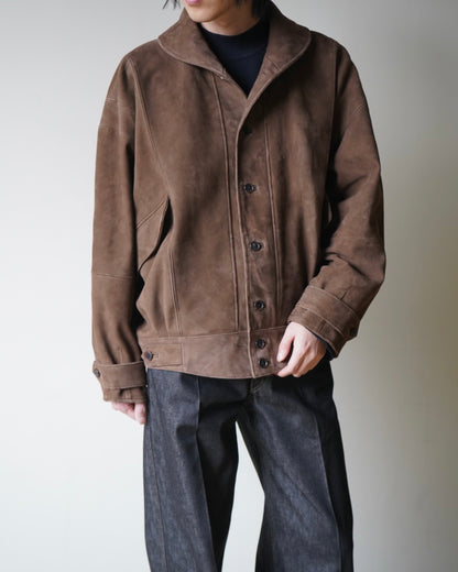 SILKY GRAIN SUEDE BLOUSON