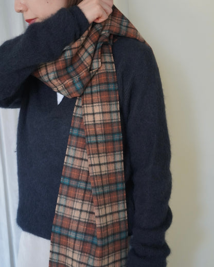 CASHMERE CHECK LONG STOLE