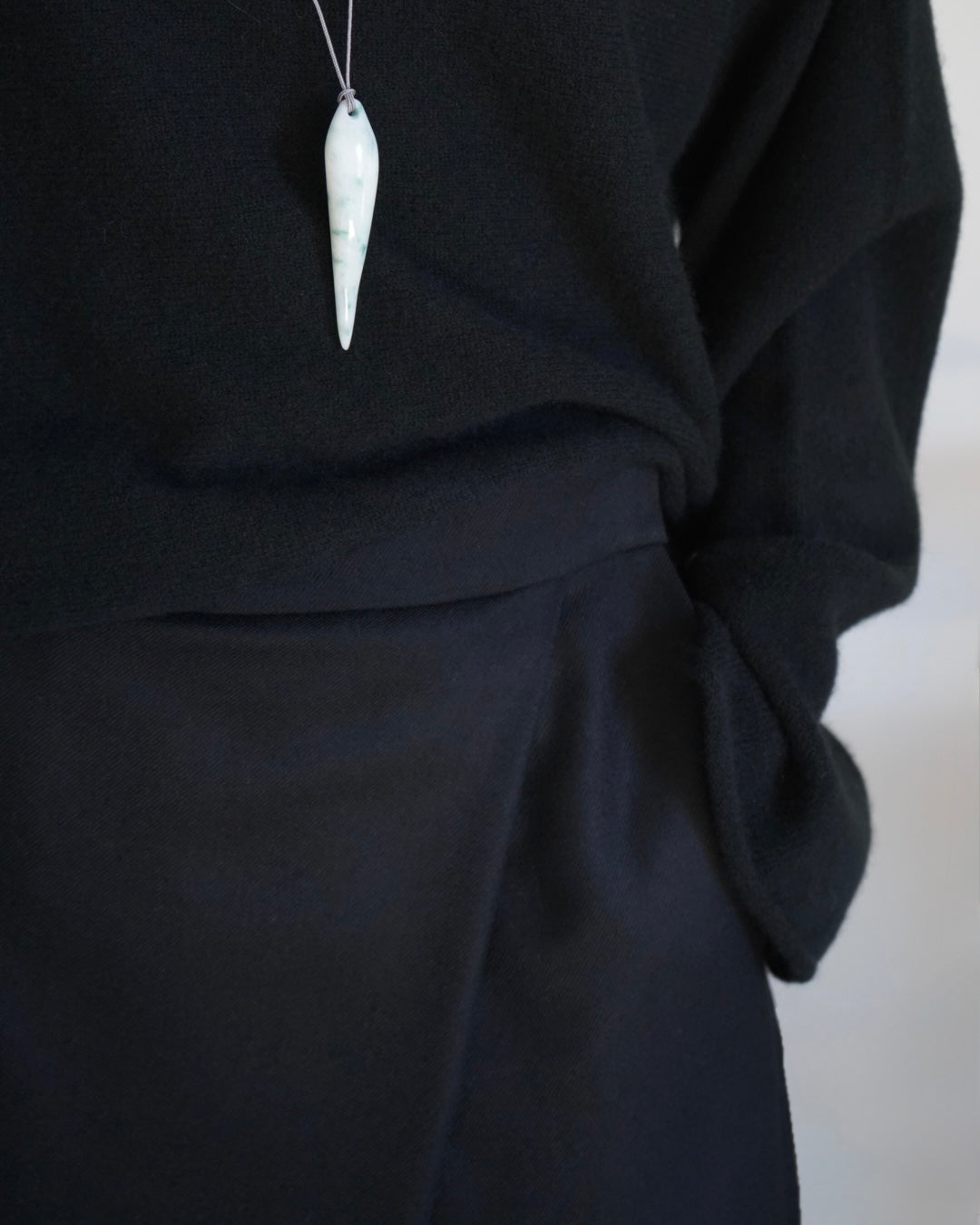 WIDE TUCK TROUSERS