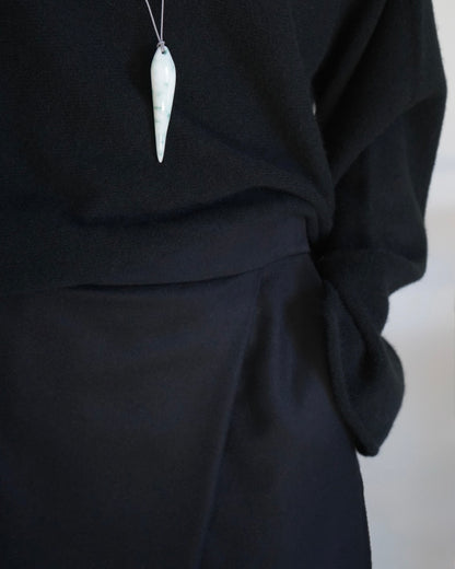 WIDE TUCK TROUSERS