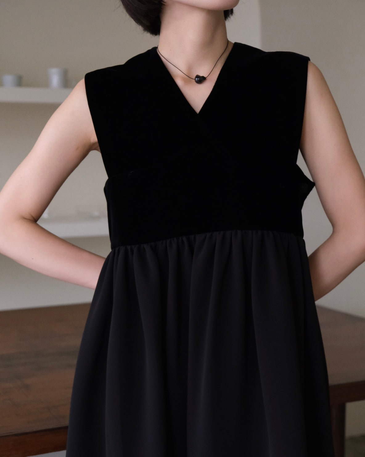 VELVET MAXI DRESS