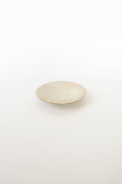 粉引丸み皿