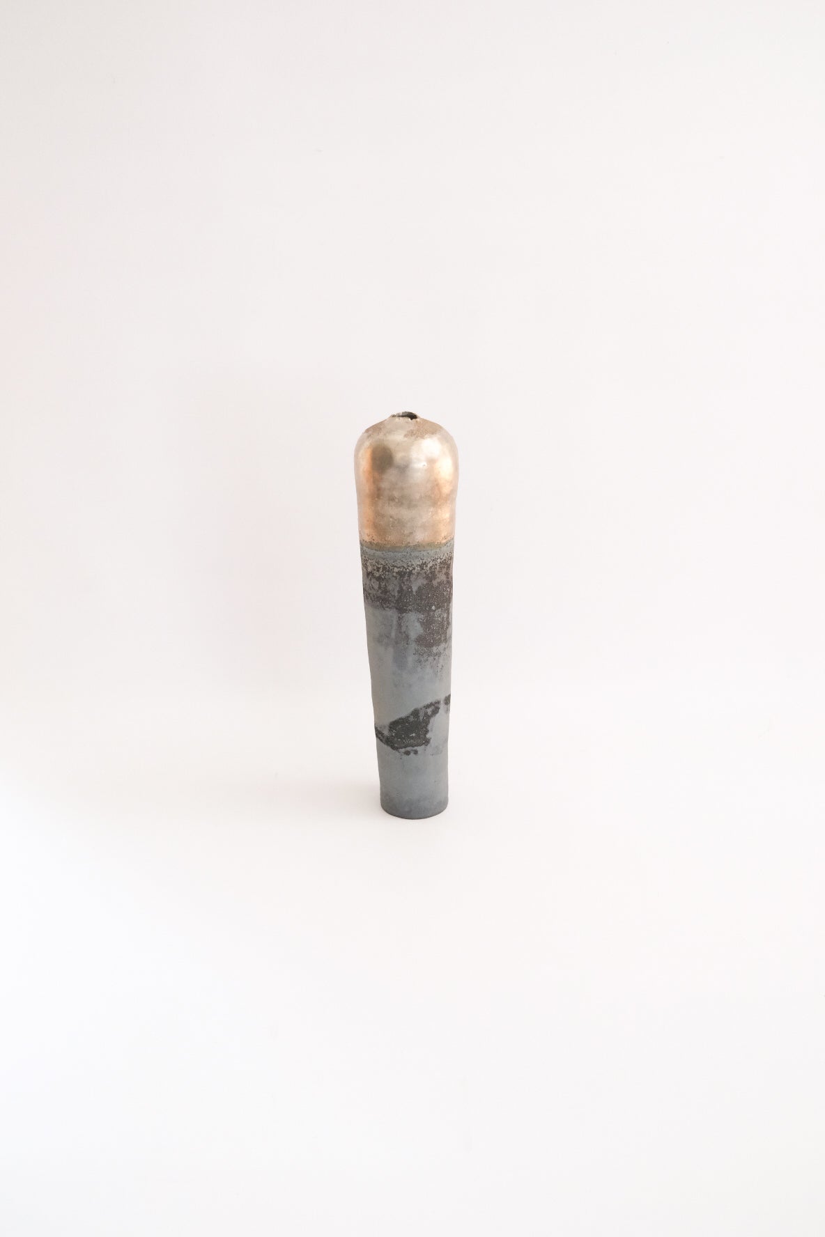 炭化銀彩花入 (花入)