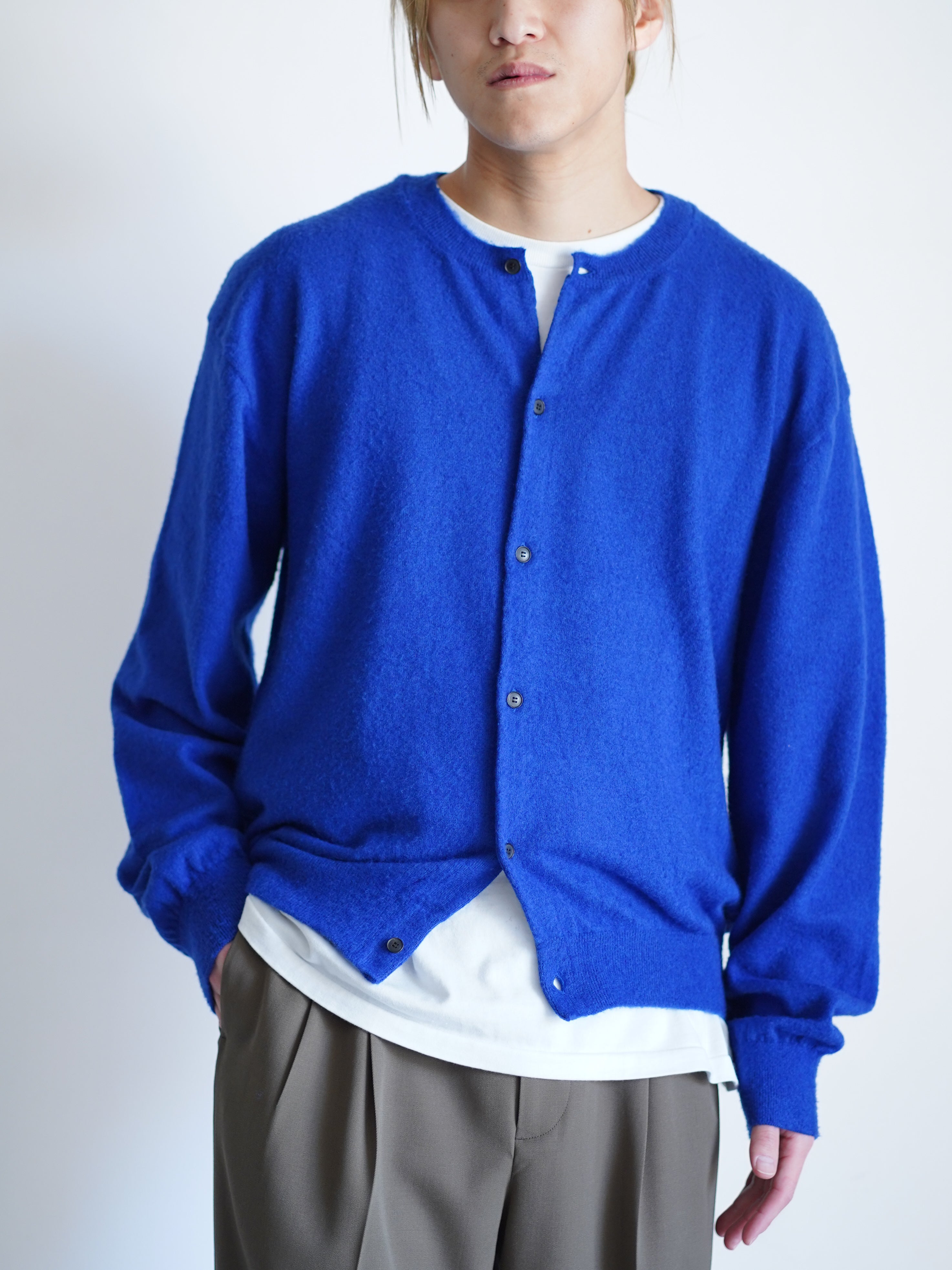 AURALEE | BRUSHED CASHMERE COTTON CARDIGAN – イデアル公式