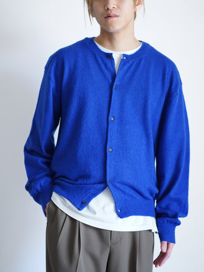 BRUSHED CASHMERE COTTON KNIT CARDIGAN