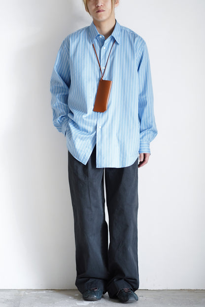 COTTON SILK STRIPE SHIRT
