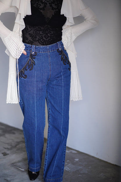 ORGANIC COTTON HIGH-WAISTED JEANS