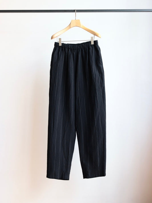 TROUSERS104 Copper EASY LINEN STRIPE