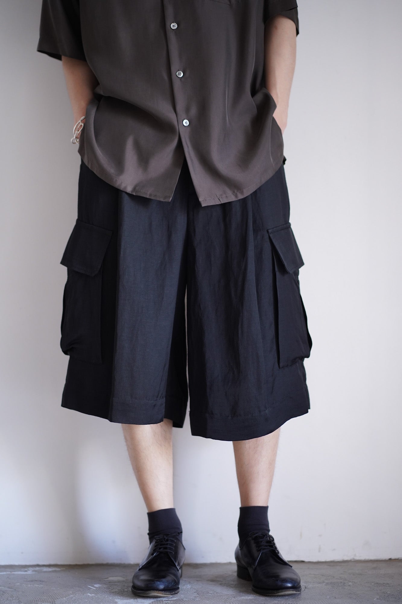 VIS/LI BRIGHT TWILL CARGO SHORT TROUSERS