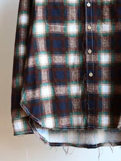 cut off collar work shirt