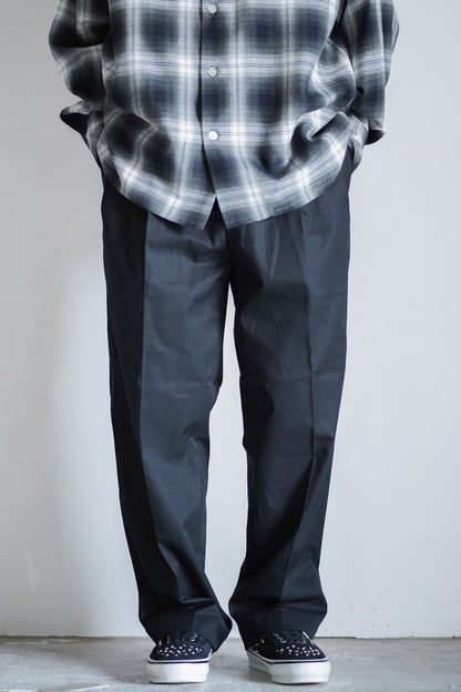 DOUBLE PLEATED CHINO TROUSERS