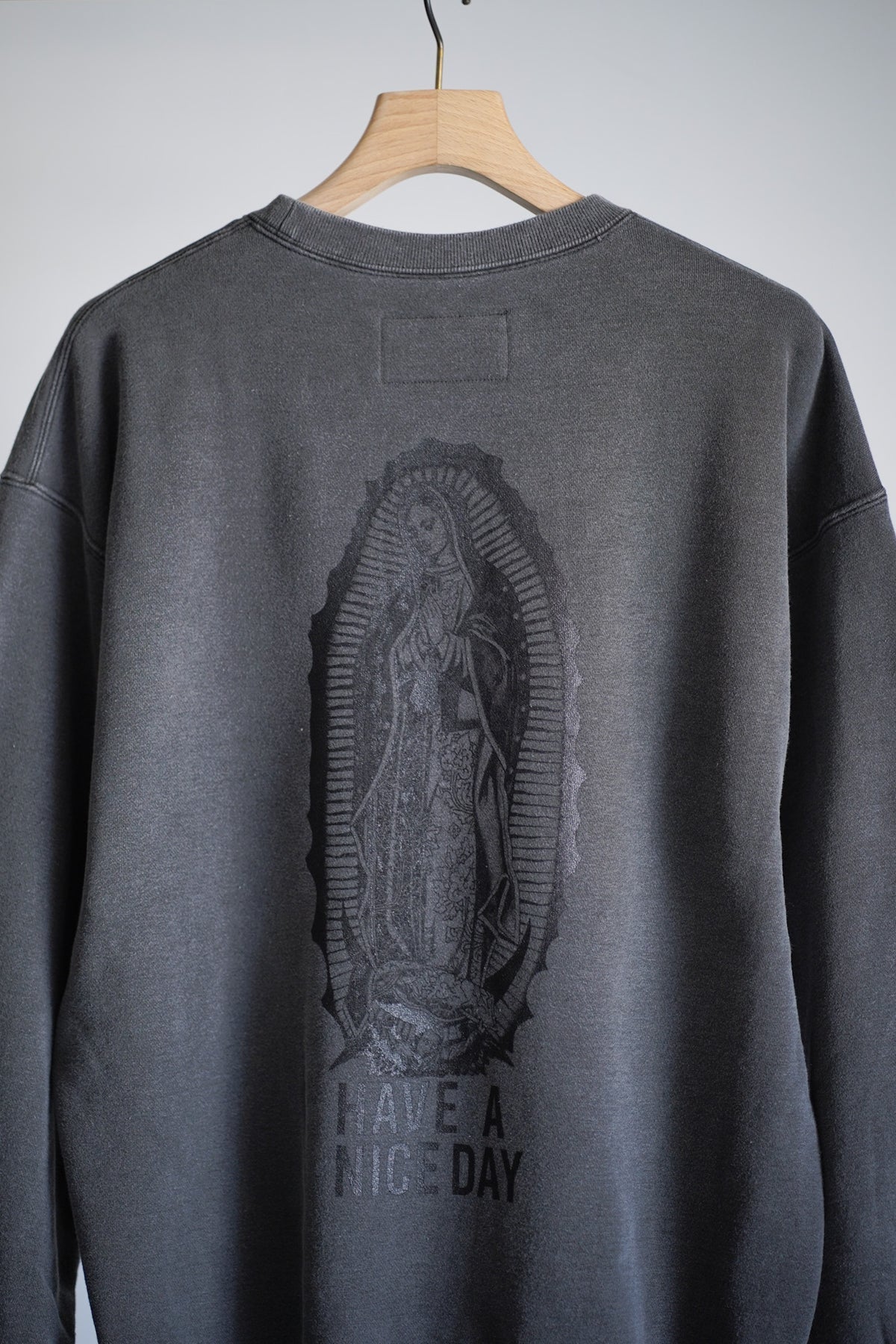 WASHED MIDDLE WEIGHT CREW NECK SWEAT SHIRT ( TYPE-2 )