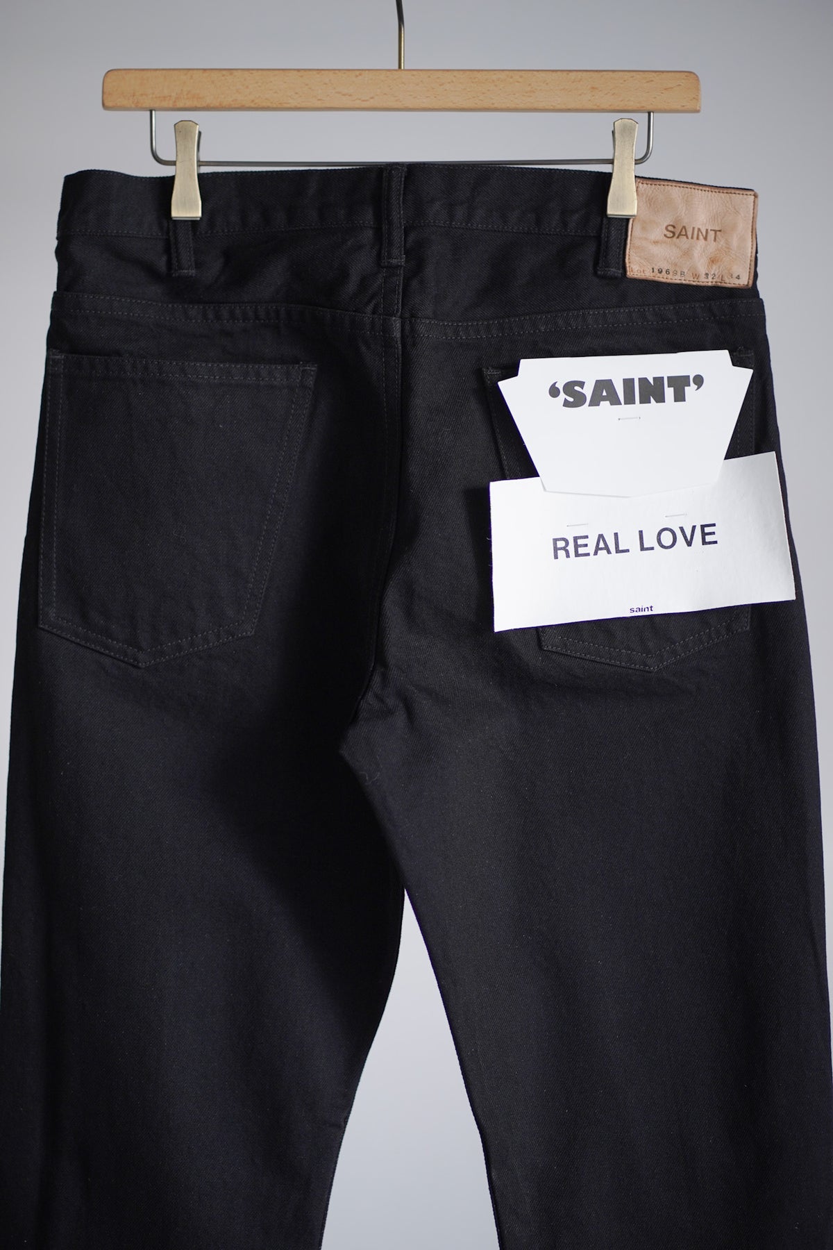 071 BLK FLARE DENIM PANTS/FLARE