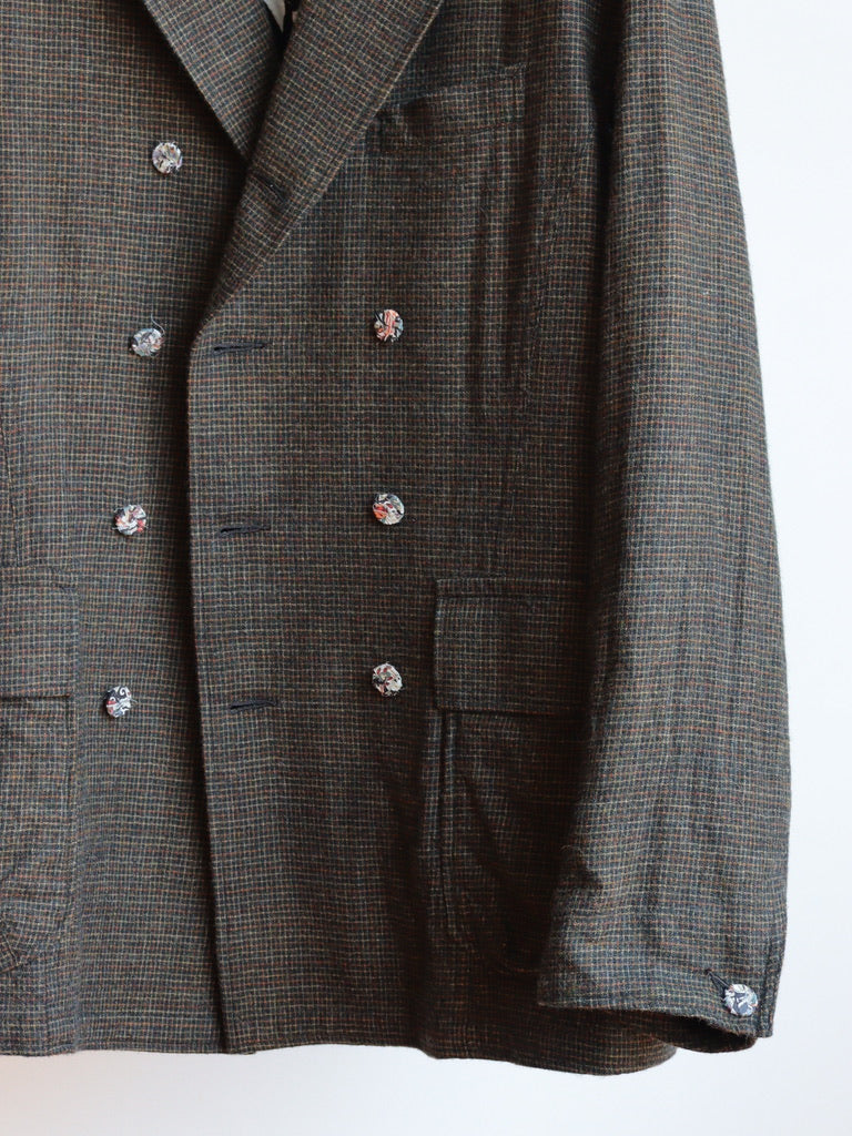 double breased director's jacket -check-