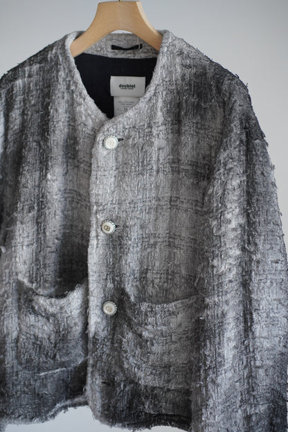SMOG AIR STAINED TWEED JACKET