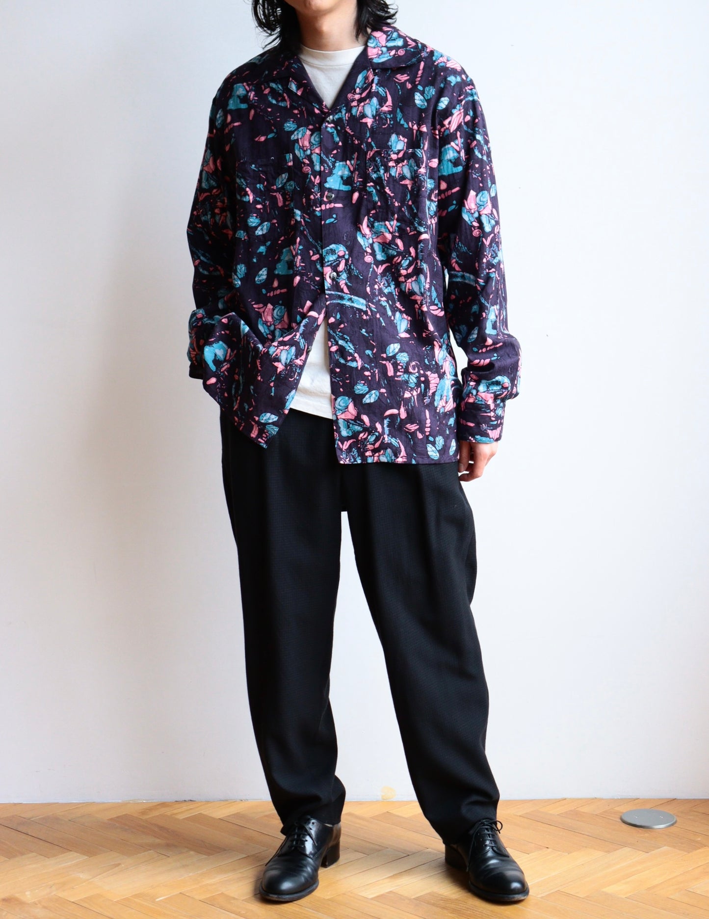 open collar shirt