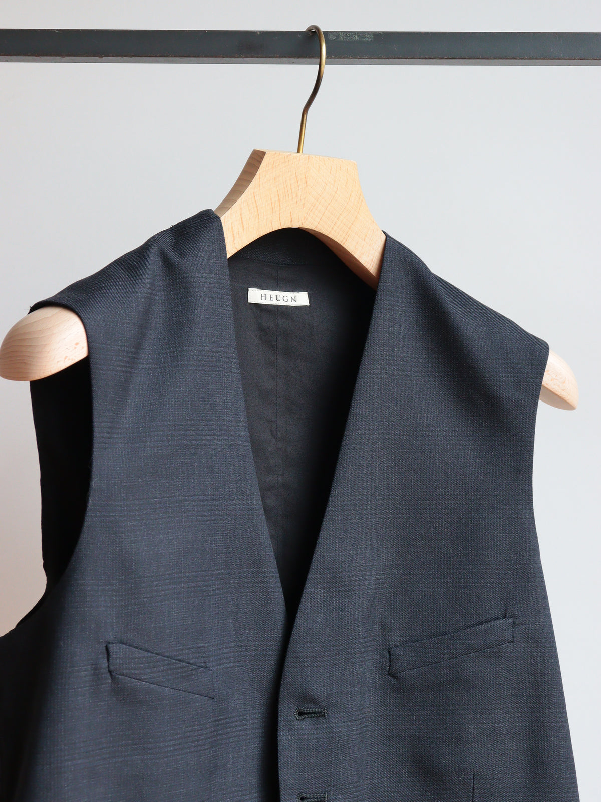 VEST001 SPENCER Glen check VEST