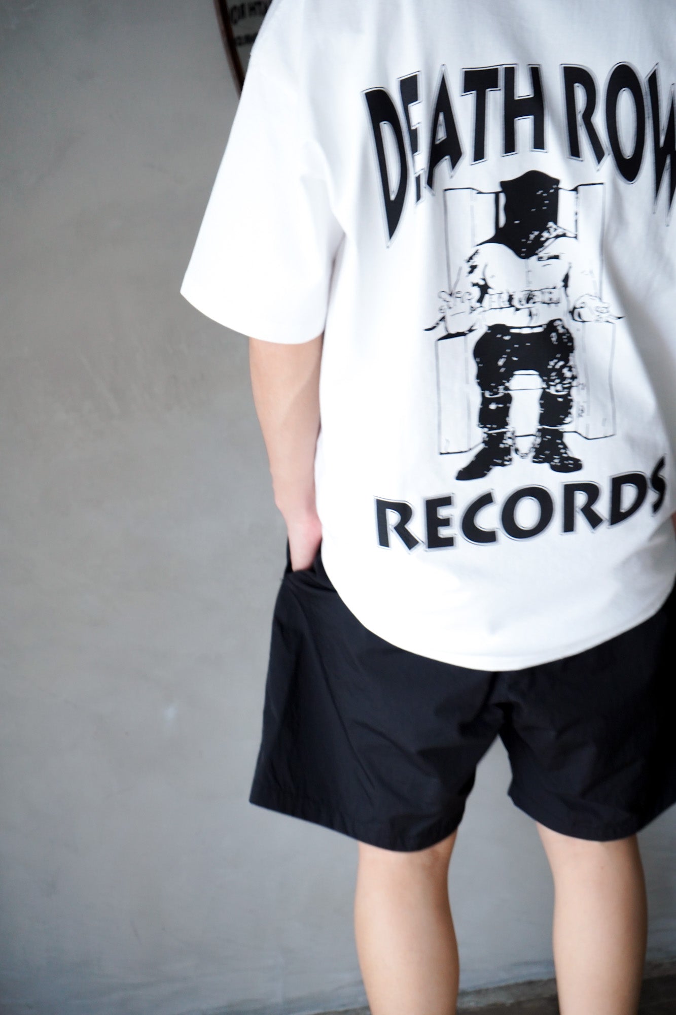 DEATH ROW RECORDS / WASHED HEAVY WEIGHT CREW NECK T-SHIRT