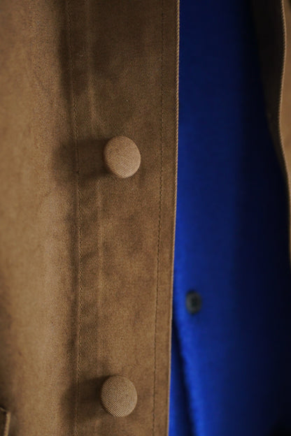 GARMENT-DYED ORGANIC COTTON HEAVY TWILL SHORT WORK JACKET