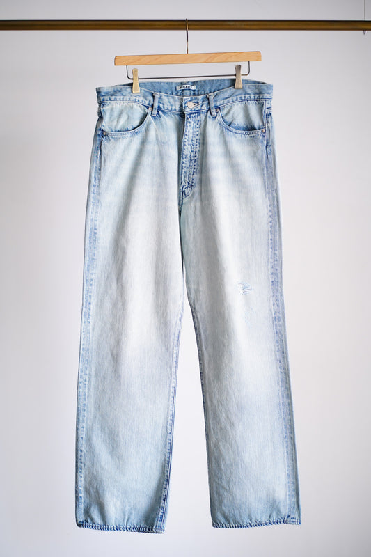 FADED SELVEDGE LIGHT DENIM PANTS