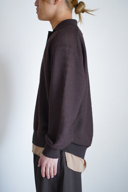 SLUB COTTON KNIT SKIPPER LS