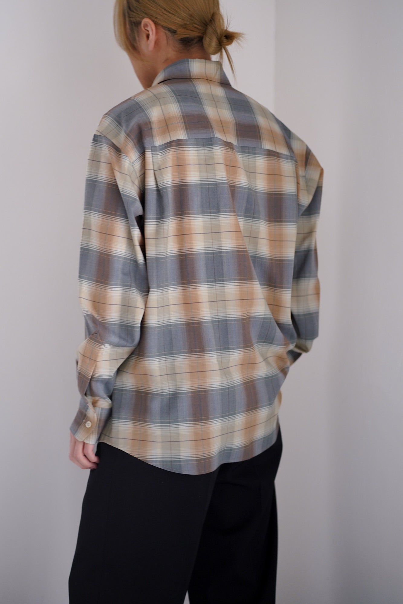 SUPER LIGHT WOOL CHECK SHIRT