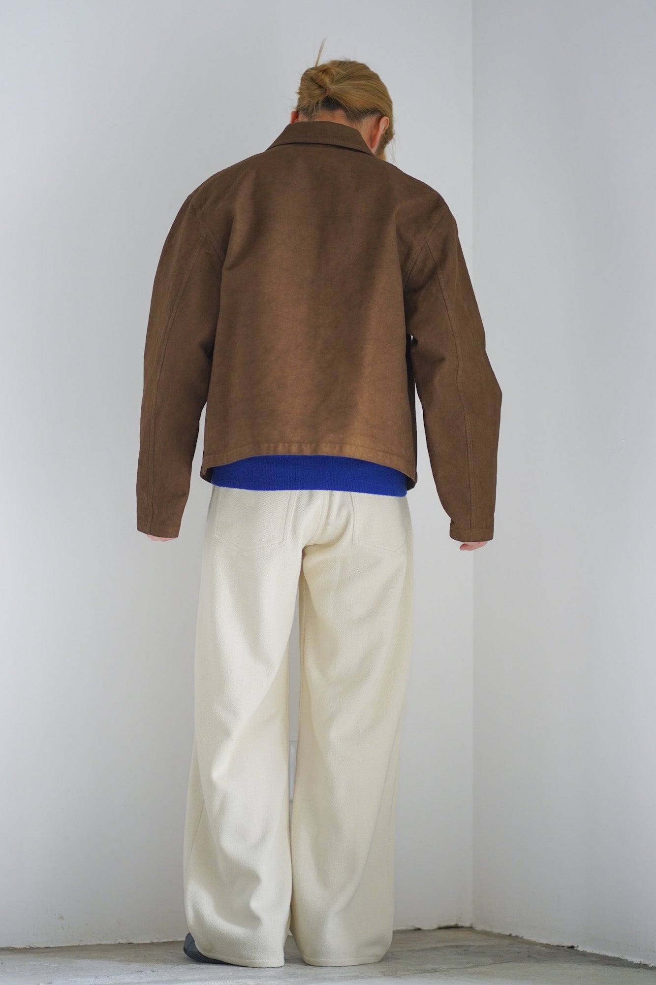 GARMENT-DYED ORGANIC COTTON HEAVY TWILL SHORT WORK JACKET