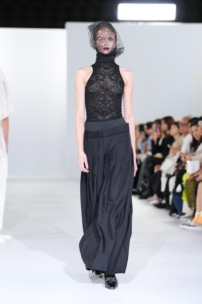 PLEATED MAXI SKIRT