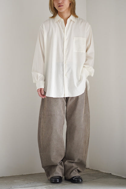 COTTON SILK OVERSIZED LS SHIRT