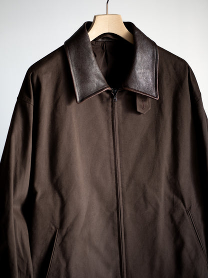 SULFUR DYED BRUSHED CHINO ZIP JACKET