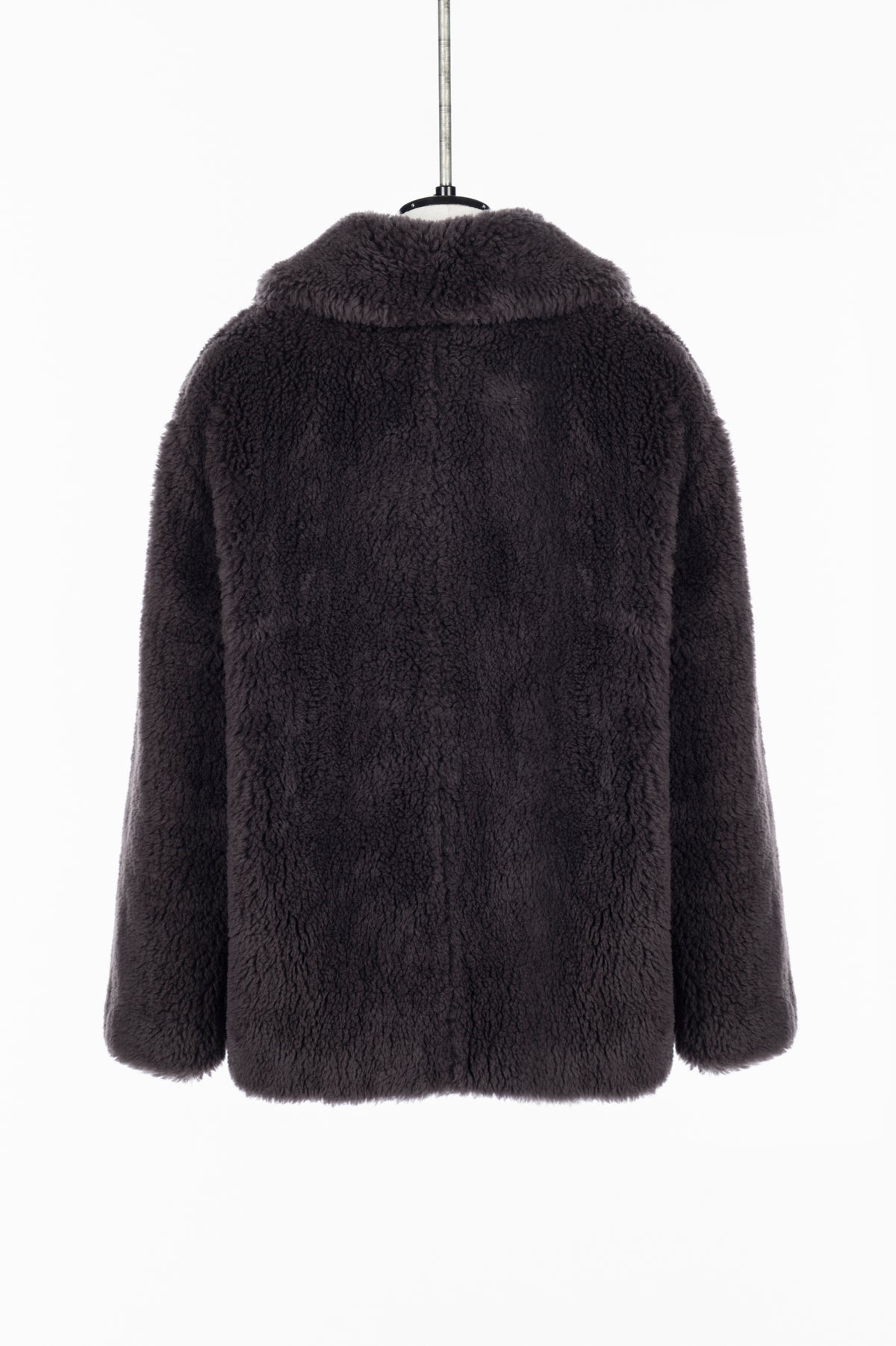 WOOL BOA WIDE COLLAR COAT