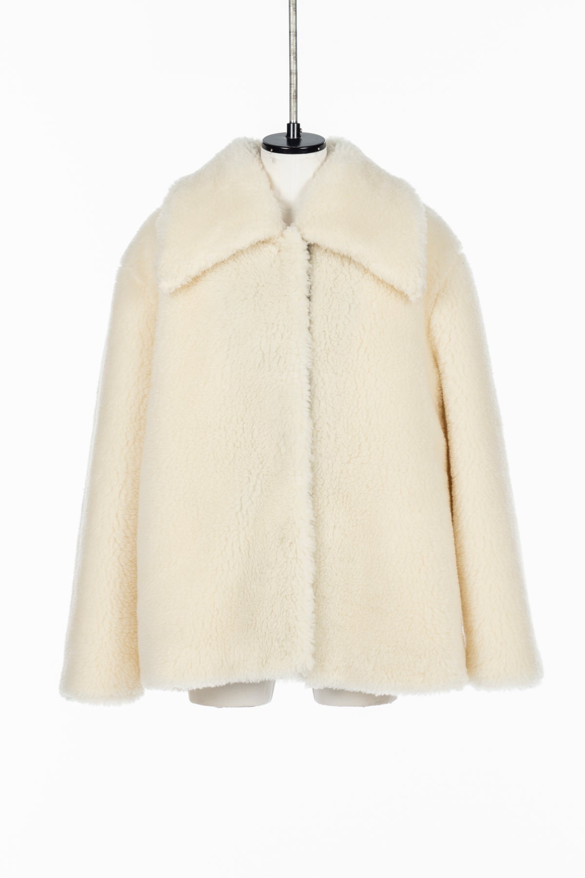 WOOL BOA WIDE COLLAR COAT