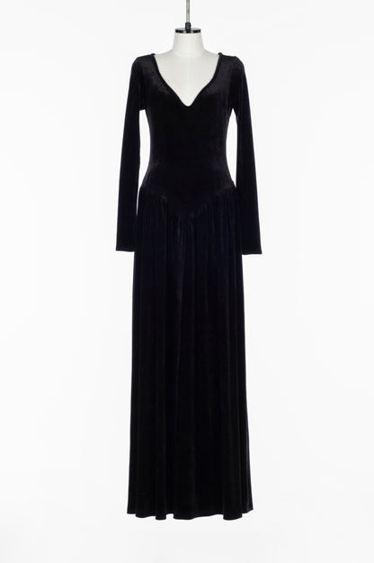 VELOUR SWEETHEART MAXI DRESS