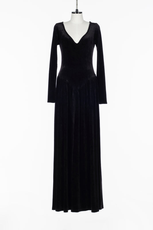 VELOUR SWEETHEART MAXI DRESS