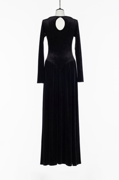 VELOUR SWEETHEART MAXI DRESS