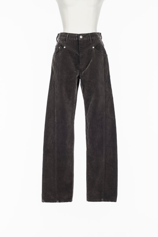 FLOCKED DENIM SLIM JEANS