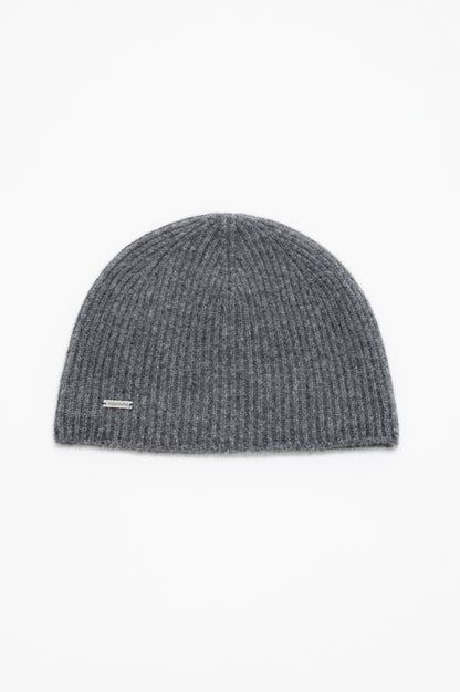 FOX-BLEND RIB KNIT BEANIE