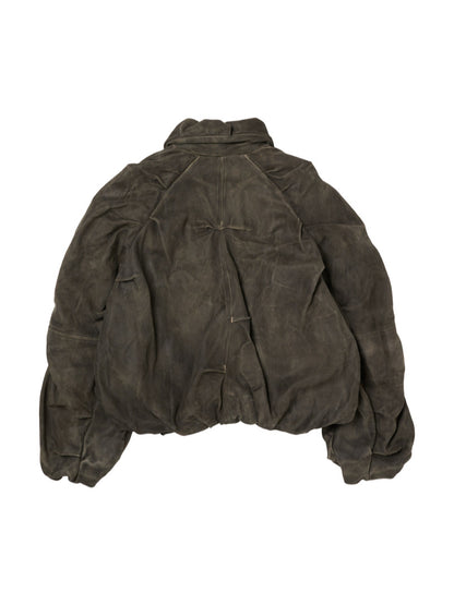 DEFLATED BALLOON LEATHER JACKET