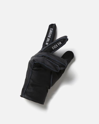 LEATHER EMB GLOVES