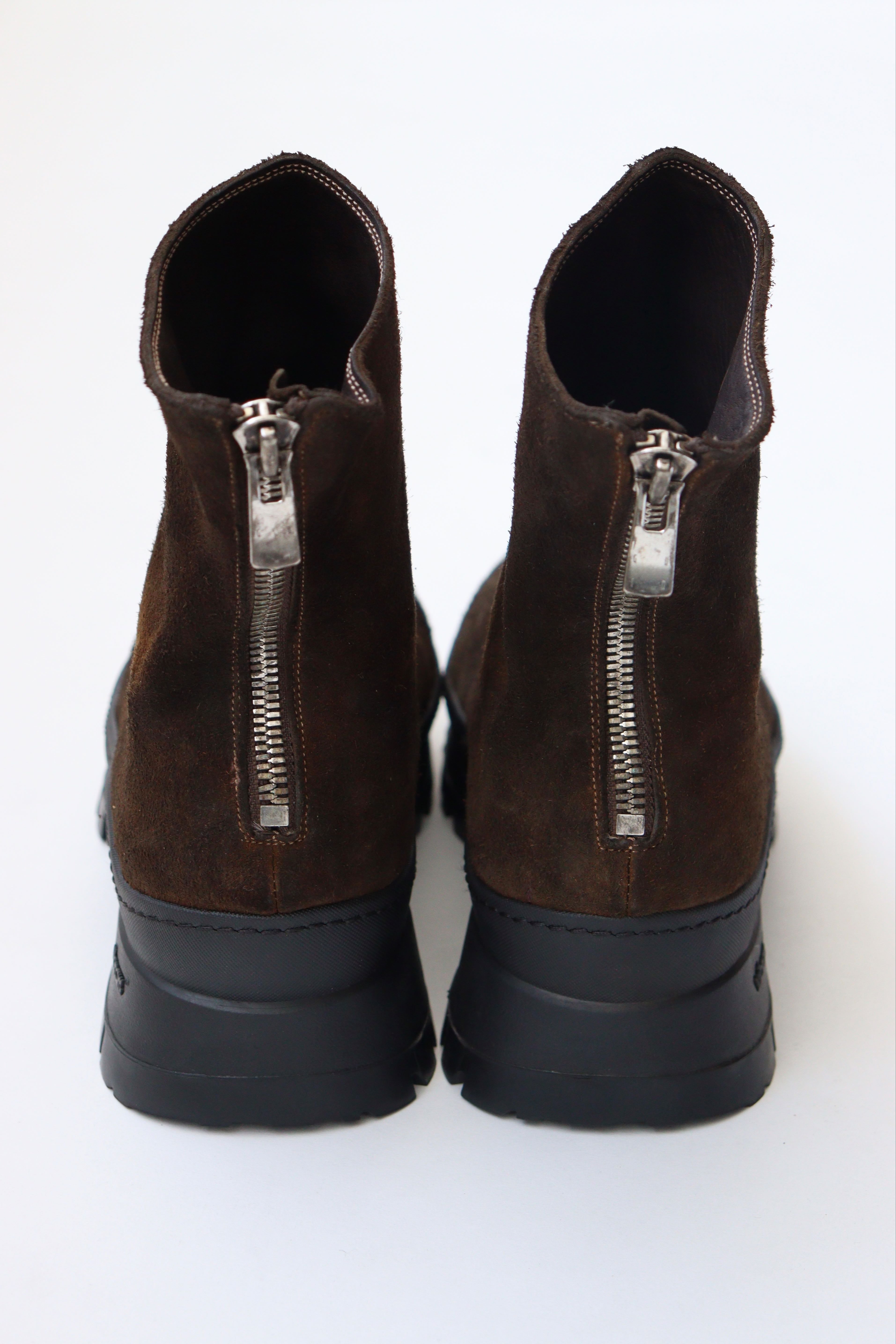 COMOLI × GUIDI | VS バックジップ ブーツ ブラウン – イデアル公式