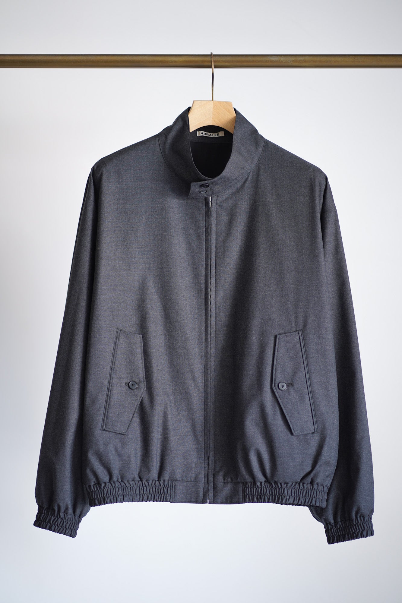 ULTRA FINE TROPICAL WOOL ZIP BLOUSON