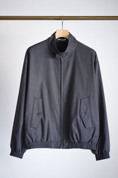 ULTRA FINE TROPICAL WOOL ZIP BLOUSON