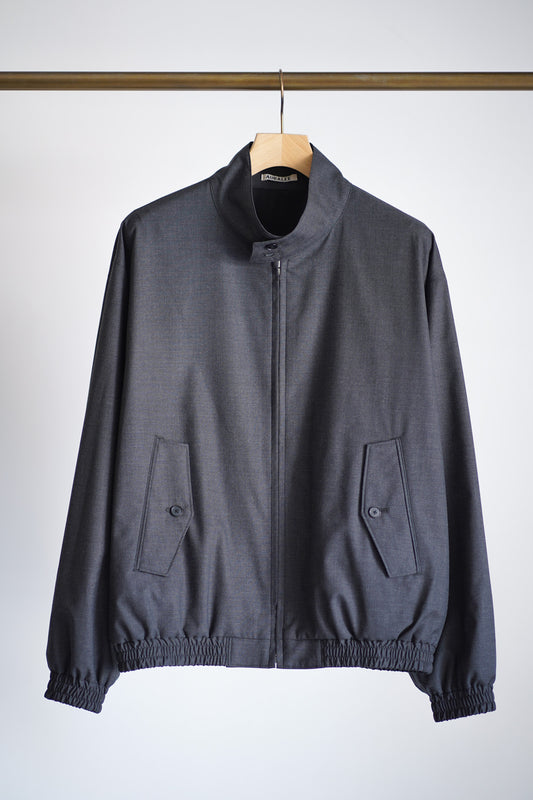 ULTRA FINE TROPICAL WOOL ZIP BLOUSON