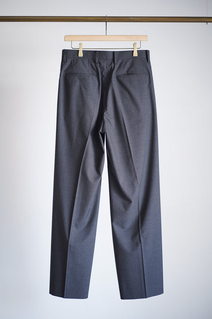 ULTRA FINE TROPICAL WOOL TWO-TUCK SLACKS