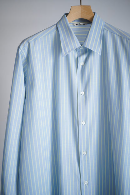 SUPER FINE WOOL STRIPE SHIRT