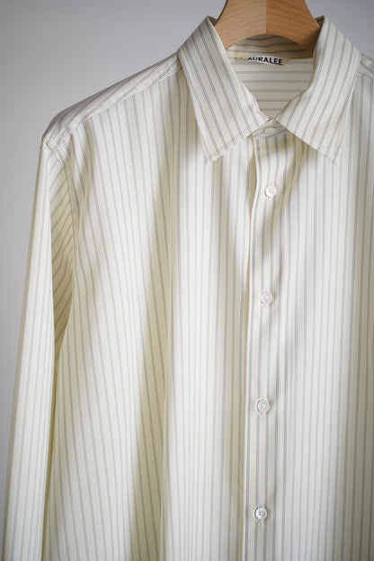 SUPER FINE WOOL STRIPE SHIRT