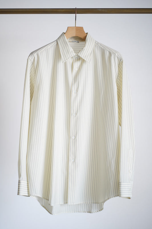 SUPER FINE WOOL STRIPE SHIRT